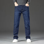 2026 Winter Fleece Thick Warm Men Jeans Slim Skinny Stretch Straight Classic Version of  Denim Plush Pants Male Brand Clothing