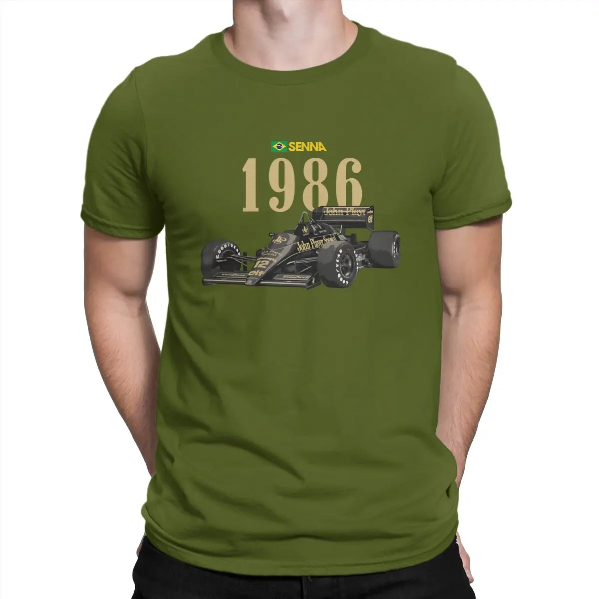T-shirt Ayrton Senna homme – Streetwear motorsport en coton