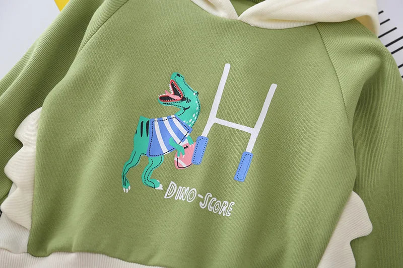 Baby Boys Girls Velvet Hooded Clothing Set Kids Jacket Coat Pants Suit for Sports Suits Tracksuits Toddler Children Clothes Set