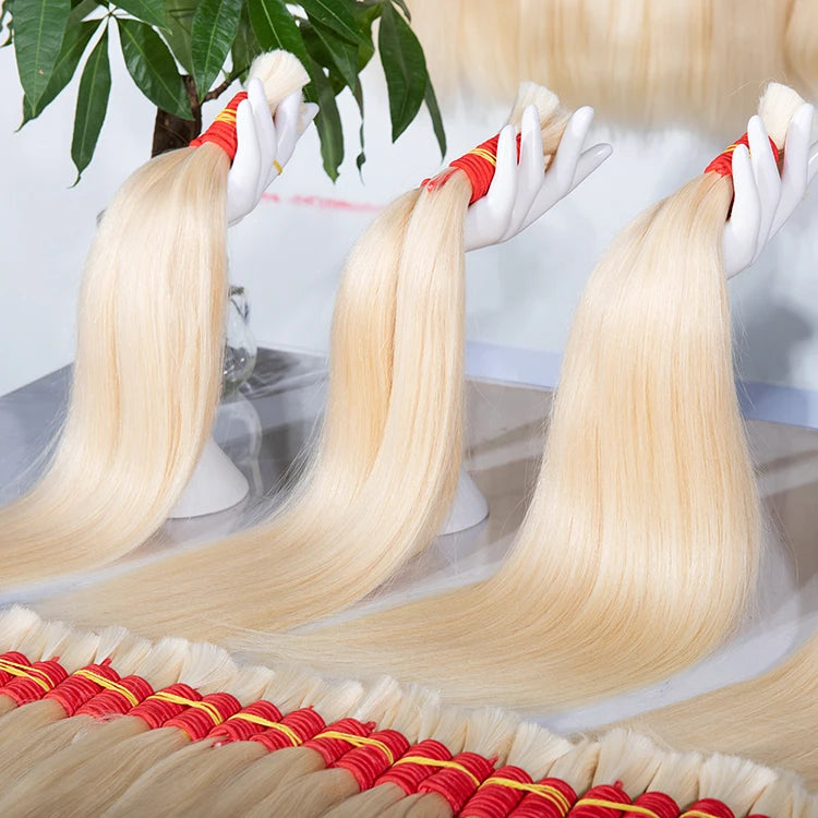 Wholesale Human Meches Bundles Human Hair 613 Straight Extensions Cheveux Natural Human Hair Bulk For Mega 18-30inches 100%