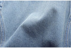 Gilet en jean femme – Col V et fermeture boutonnée