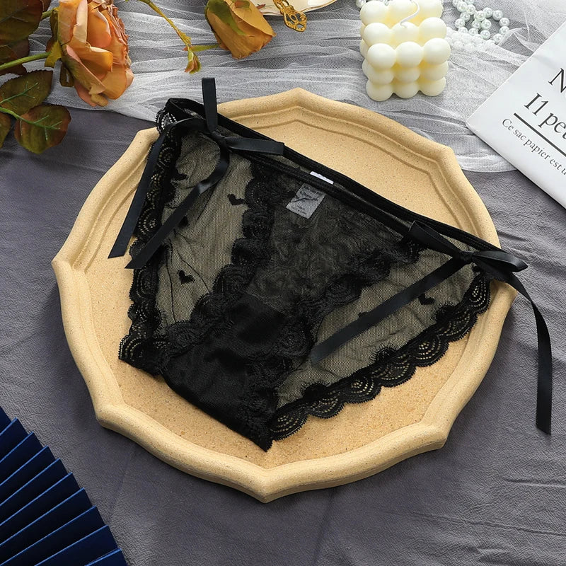Women's Underwear, Pure Cotton, Antibacterial, Sexy, Breathable, Summer Lace, Japanese Style, Ice Silk Briefs for Girls