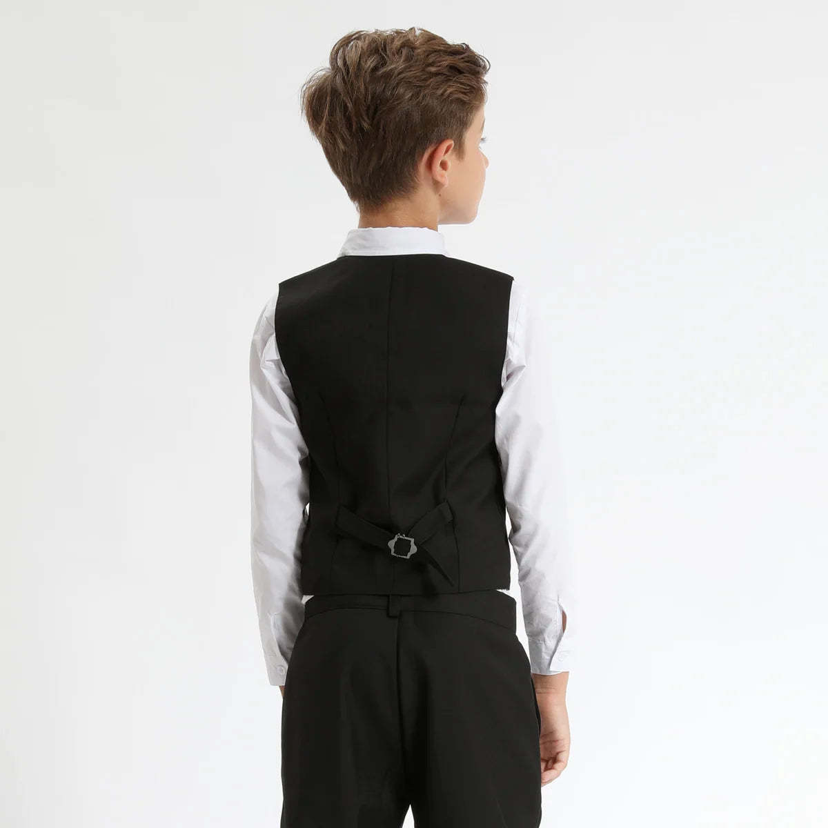 Kids Vest Children Black Boys Waistcoats Toddler Dress Suit Teenager Wedding Formal Piano Performance School Party Navy Clothes