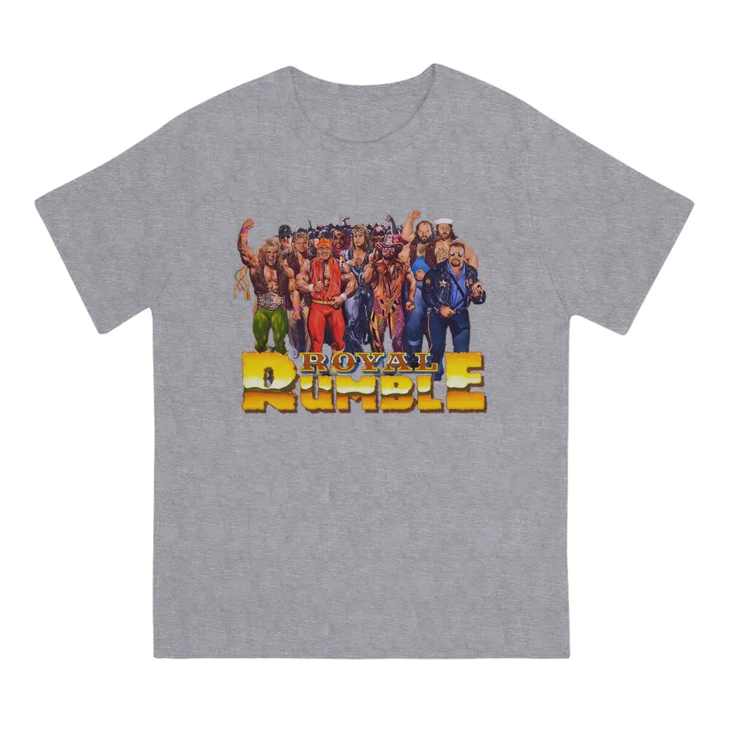 Hot selling in Summer Unisex T-shirts Wrestling Fabric Royal Rumble 1991 Round neck short sleeved T-shirt Street Clothing S-6XL