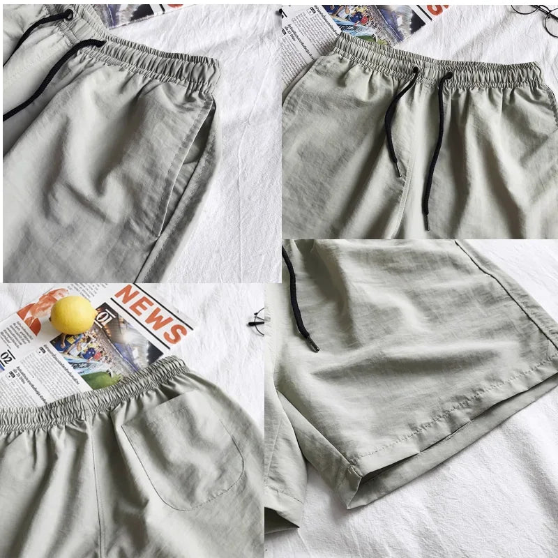 Men Summer Swim Shorts Trunks Beach Board Shorts waterproof Men's Running Sports Surffing Casual Short pants beach fitness pants