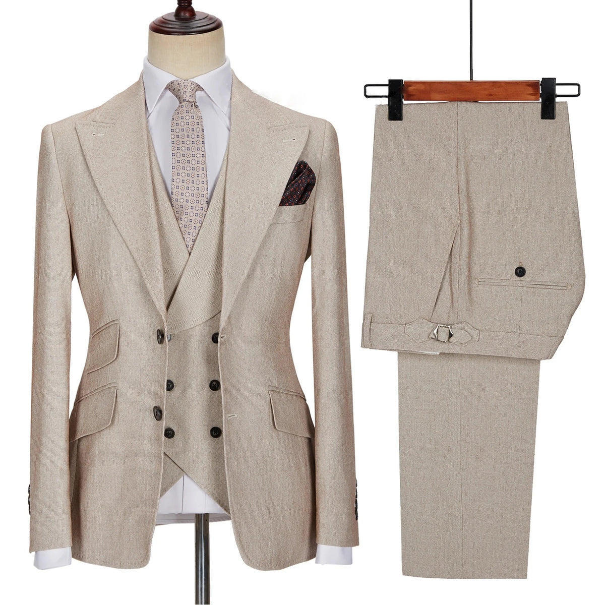 Costume homme – Ensemble veste, gilet et pantalon