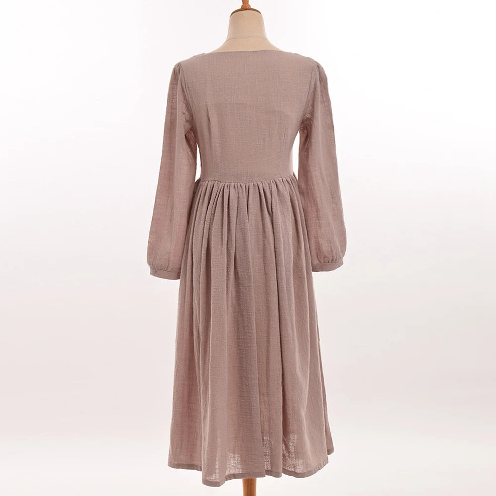 Robe Victorienne Vintage Manches Longues