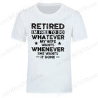 T-shirt unisexe retraite – Imprimé humoristique