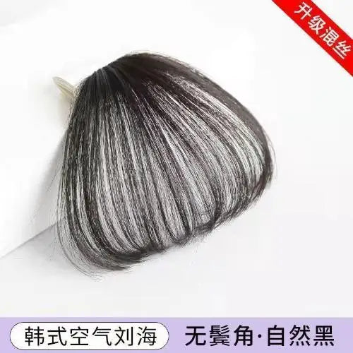 Fake Air Bangs Hair Clip-In Extension Synthetic Hair Fake Fringe Natural False Hairpiece Women Clip in Bangs Hair Styling Tools