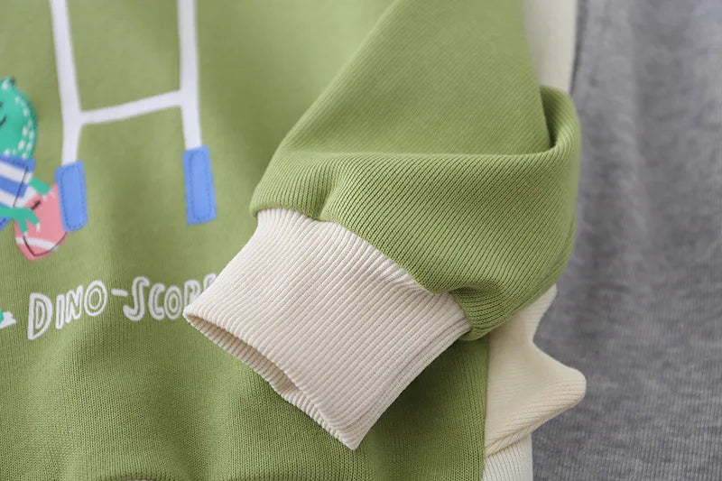 Baby Boys Girls Velvet Hooded Clothing Set Kids Jacket Coat Pants Suit for Sports Suits Tracksuits Toddler Children Clothes Set