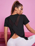 T-shirt de sport femme – Coupe ample et dos en mesh