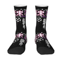 Techwear Men's Crew Socks Unisex Fun Japanese Future Tech Street Wear Style Spring Summer Autumn Winter Dress Socks