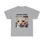 My Honest Reaction T-shirts Funny Cat Printed  TShirts Women Casual