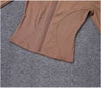 Veste zippée femme – Col montant et coupe ajustée