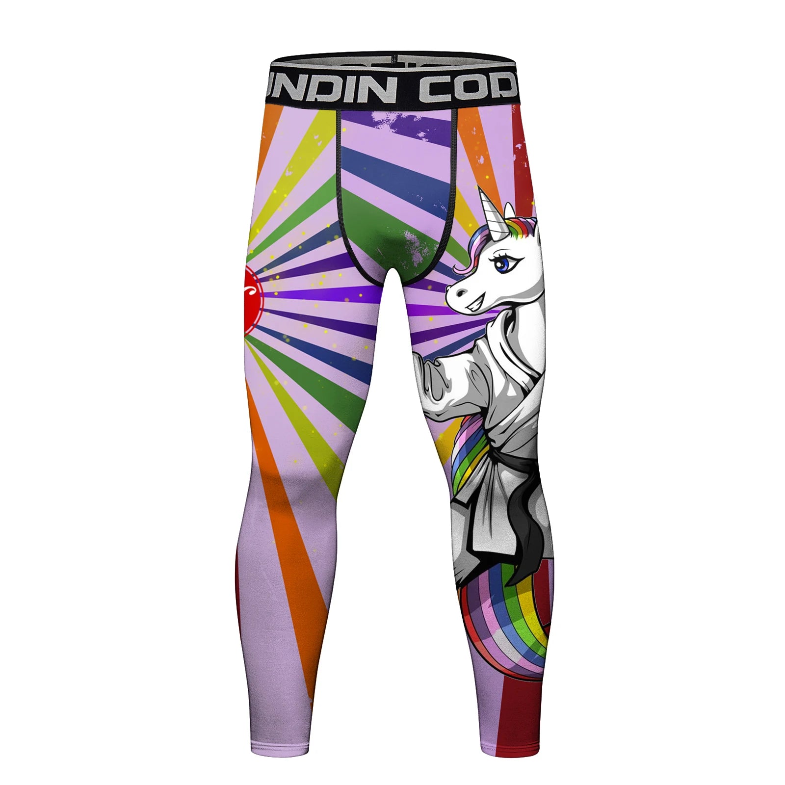 Legging Compression MMA Homme – BJJ Kickboxing Fitness Impression 3D