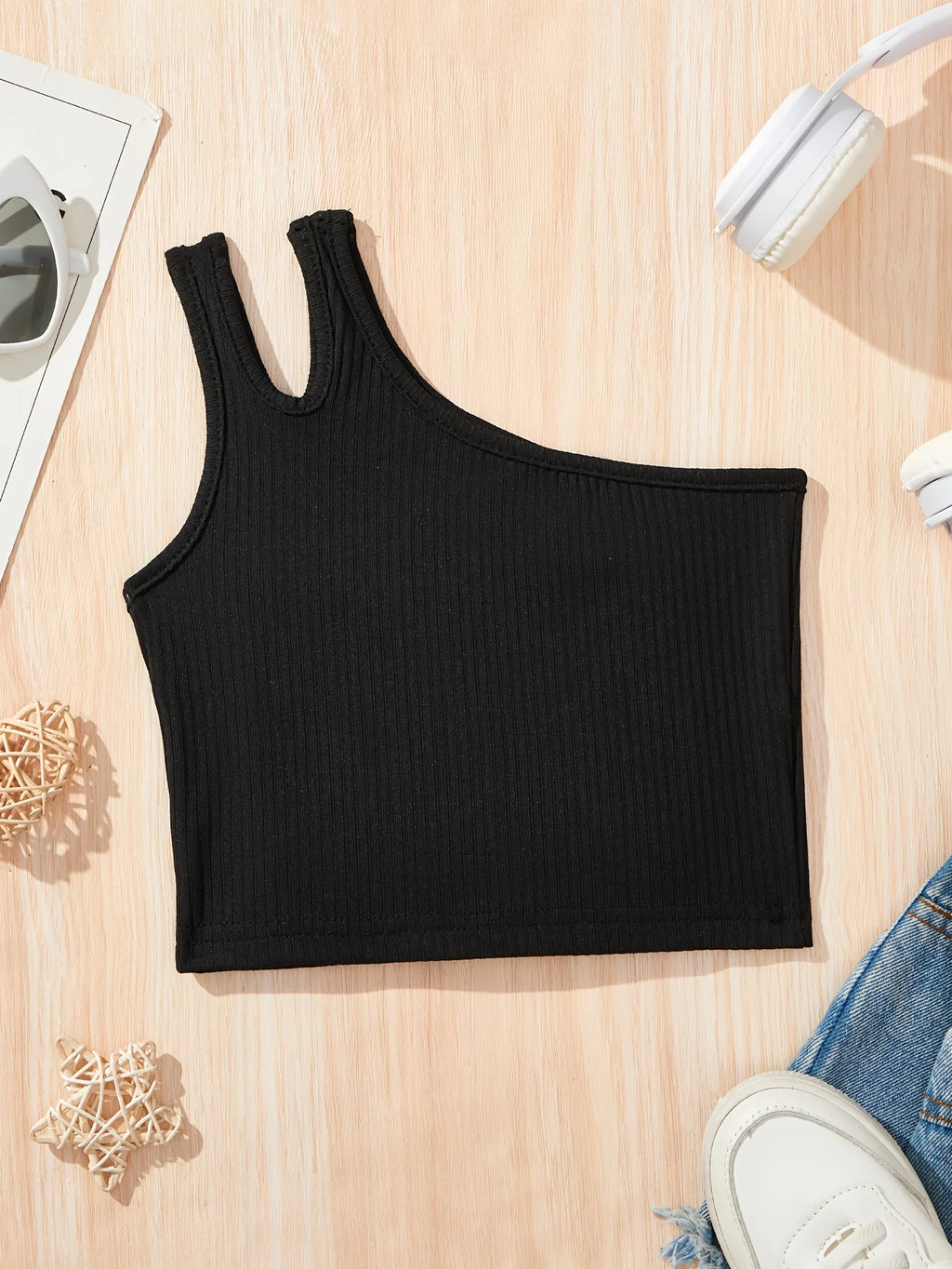Children's Clothing, Girls' Fashionable Sports Vests, Kidsren's Casual Trendy Sports Summer Clothes, Suitable for Girls Aged 1-8, Versatile Tops for Home and Outdoor Use