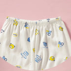 0-3 Month Baby Clothes Newborn Cartoon Home Underwear Cotton Button