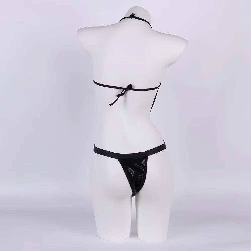 Body Lingerie Femme — Cuir & Dentelle, Dos Nu, Grande Taille