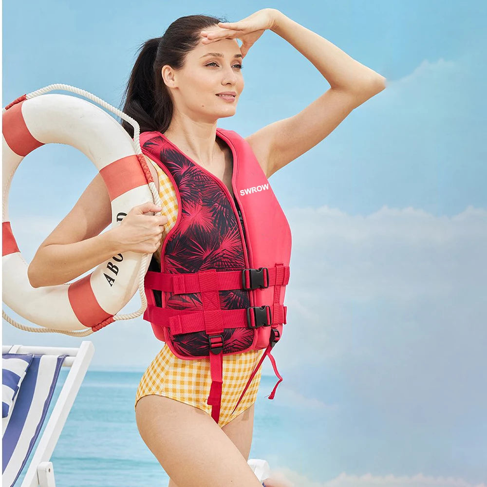 Gilet de Sauvetage Néoprène – Sport Nautique Bateau Kayak Adulte Enfant XS-2XL