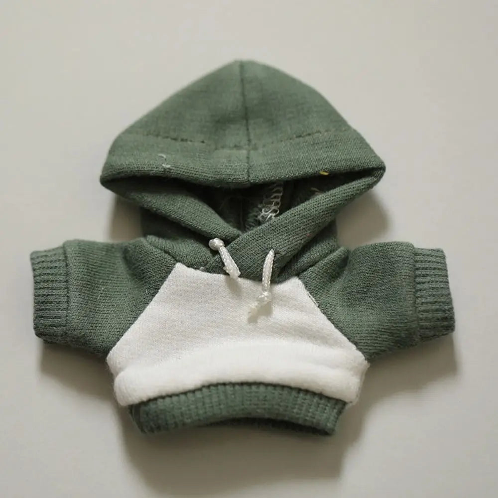 Handmade Cute Hoodies For 10cm Cotton Dolls Casual Wear Sweatshirt Outfits Fashion Clothes Dolls Accessories Kids Toys Gifts
