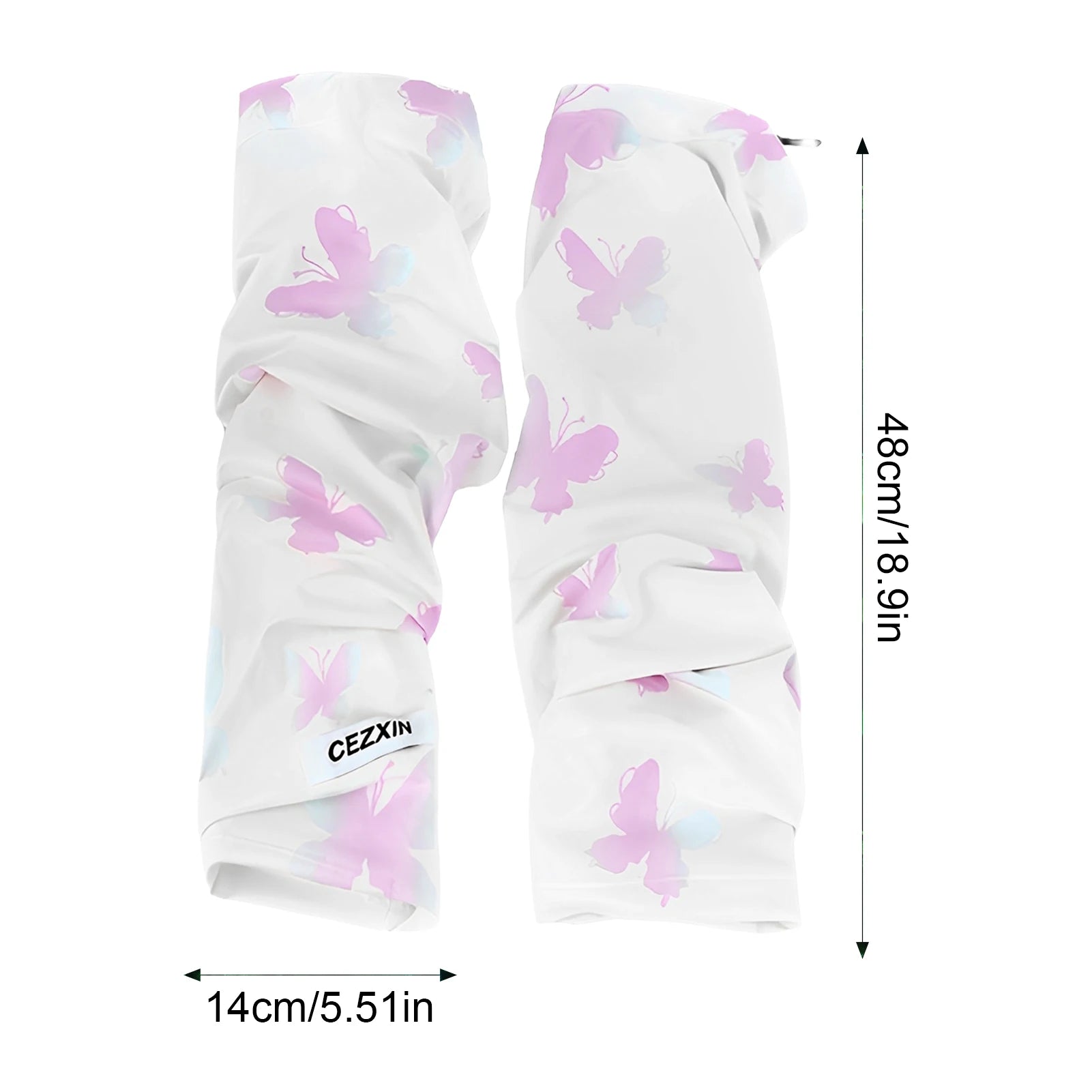 Manchons de Bras Anti-UV UPF50+ – Randonnée Escalade Fitness Motif Papillon