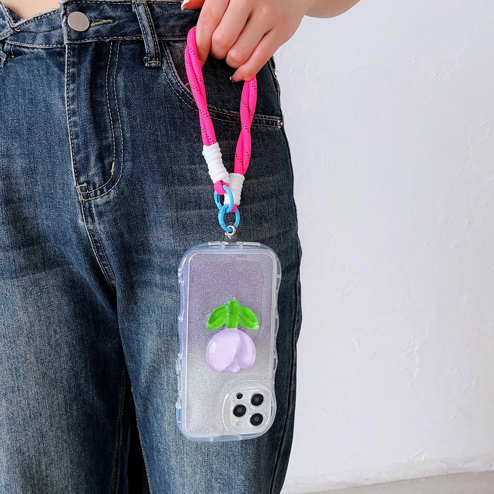 Dragonne Poignet Téléphone Artisanale