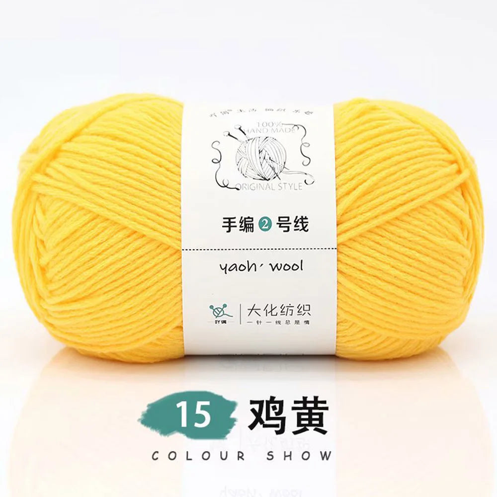 Pelote de laine soie et coton — Tricot, Crochet, Écharpe, Pull (100g)