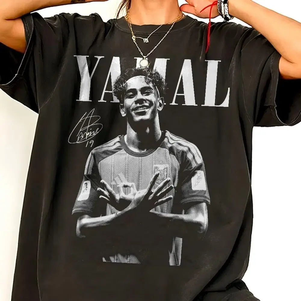 T-shirt Lamine Yamal Espagne – Fan de football streetwear
