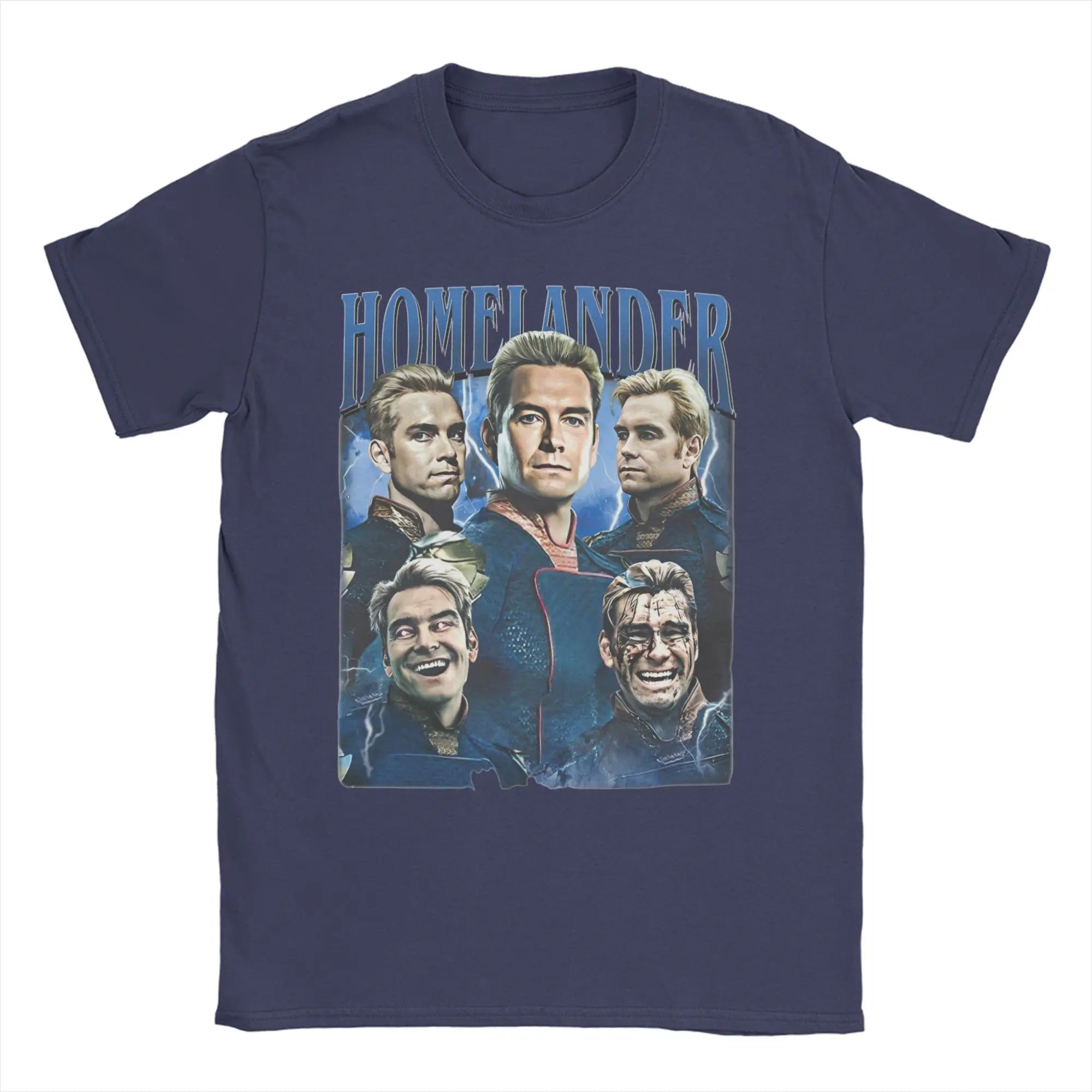 Vintage The Boys Homelander Saving America  T-Shirt for Men Crew Neck Cotton T Shirt  Short Sleeve Tee Shirt Gift Idea Clothes