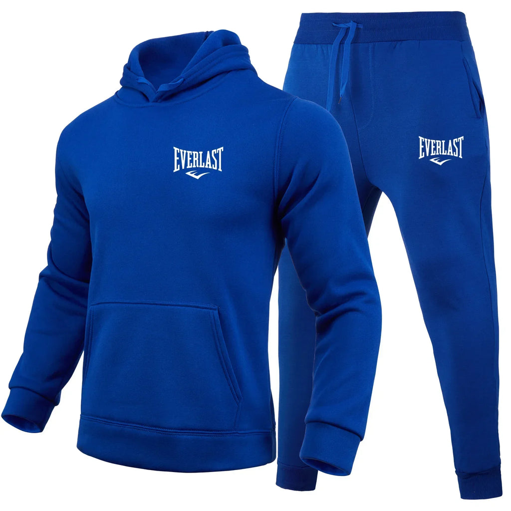 2025 Hot-selling Everlast men's sportswear sets, hooded sweatshirts, sweatpants, casual and fashionable sportswear