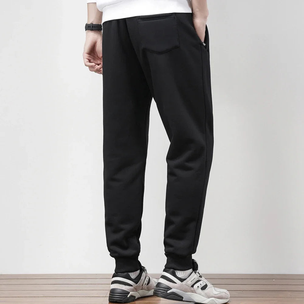 Pantalon Jogging Homme Polaire Chaud – Cordon Taille Élastique Hiver Confort