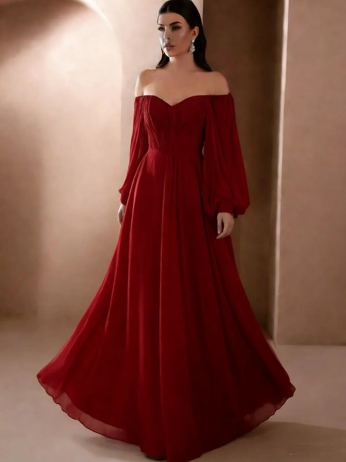 Robe femme A-line mi-longue – Coupe ajustée