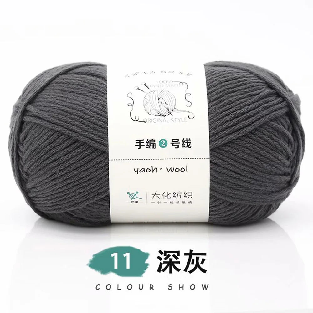 Pelote de laine soie et coton — Tricot, Crochet, Écharpe, Pull (100g)