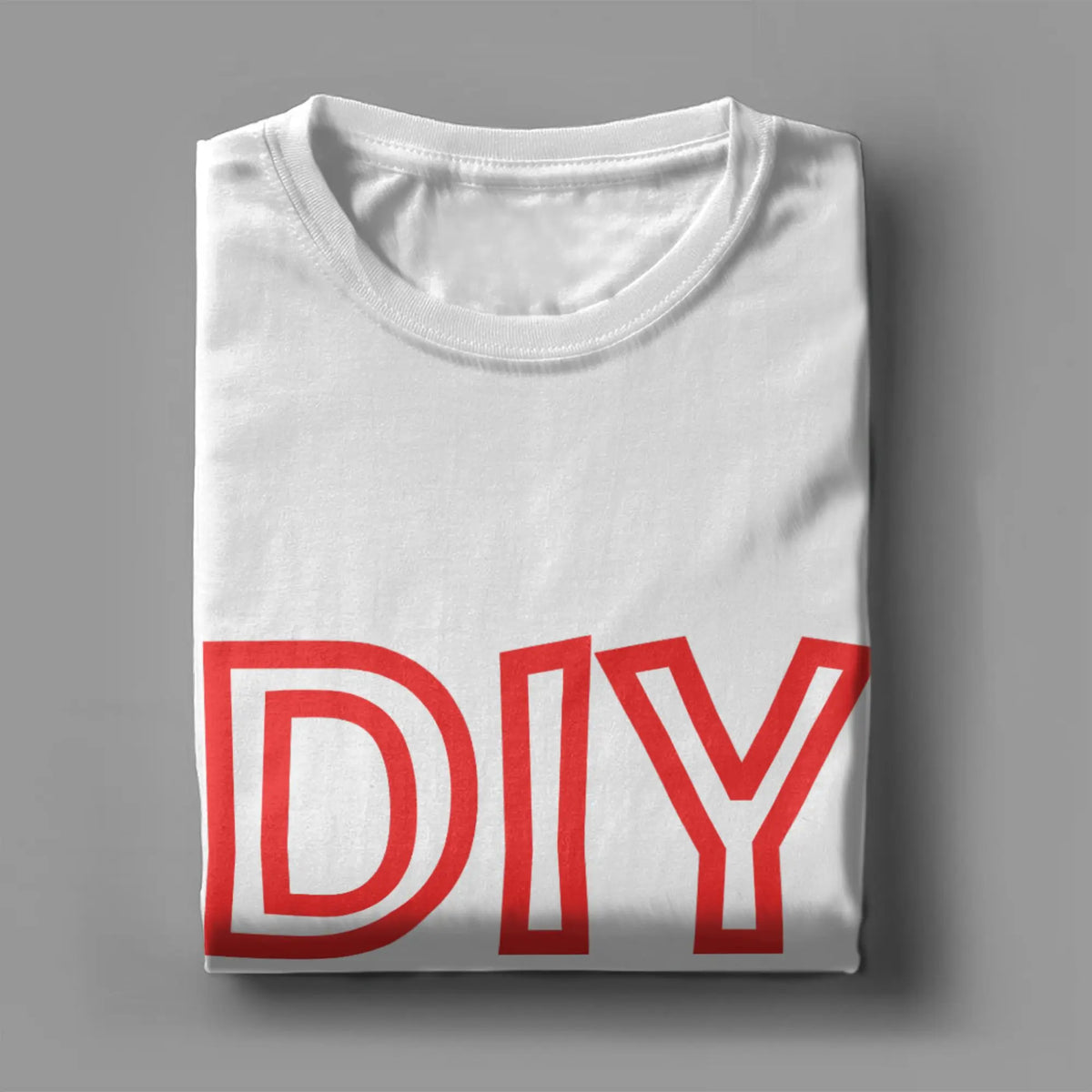 Men Women T-Shirts DIY Novelty Pure Cotton Tee Shirt Short Sleeve  T Shirts Round Collar Tops Plus Size Gift