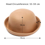 Fashion Vintage Not Deformed Beanie Cap Fedora Beret Floppy Bowler Felt Hat
