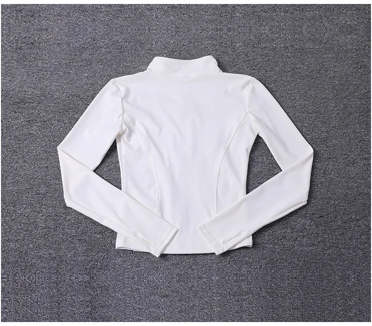 Veste zippée femme – Col montant et coupe ajustée