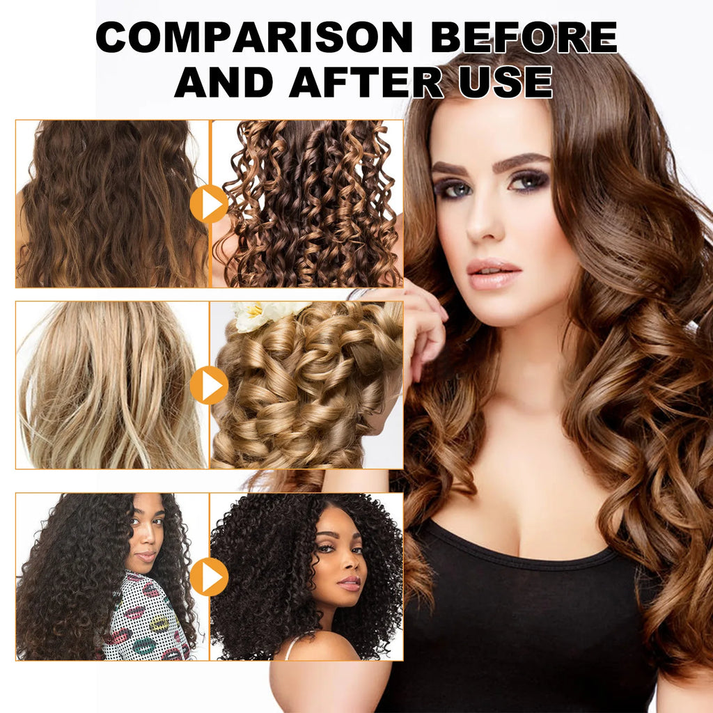 Hair Volumizing Cream Curly Hair Elastin Enhancer Hairstyle Conditioner Repair Frizz Smoothing Moisturizing Boost Defining Cream