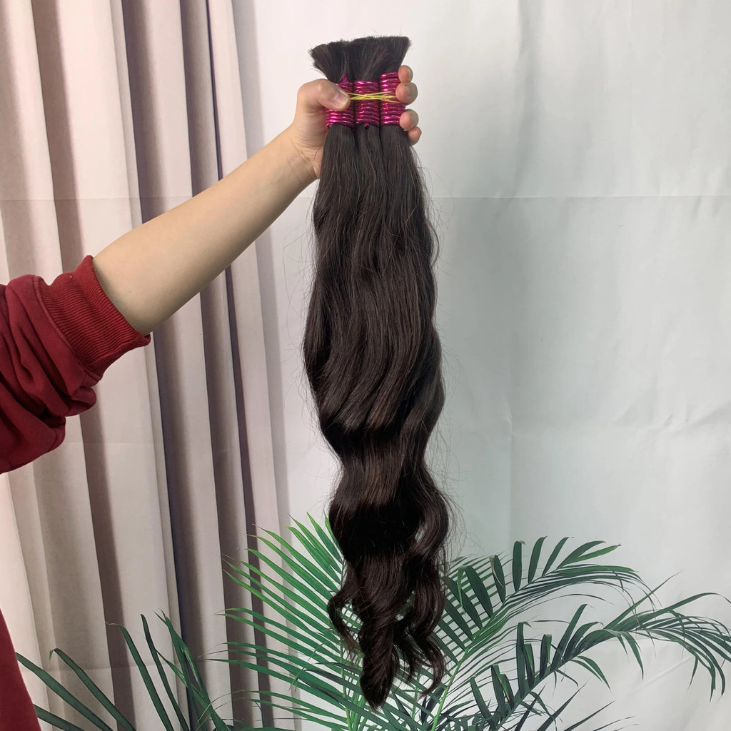 No Weft 100% Human Hair Bulk Extensions Raw Vietnamese Tissage Human Hair Bundles Braiding Extensiones De Cabello Cheveux Cabelo