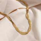 Bijoux dorés à chaîne torsadée – Collier, bracelet ou ensemble