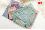 Women Transparent Lace Panties Large Sizes with High Waist Summer