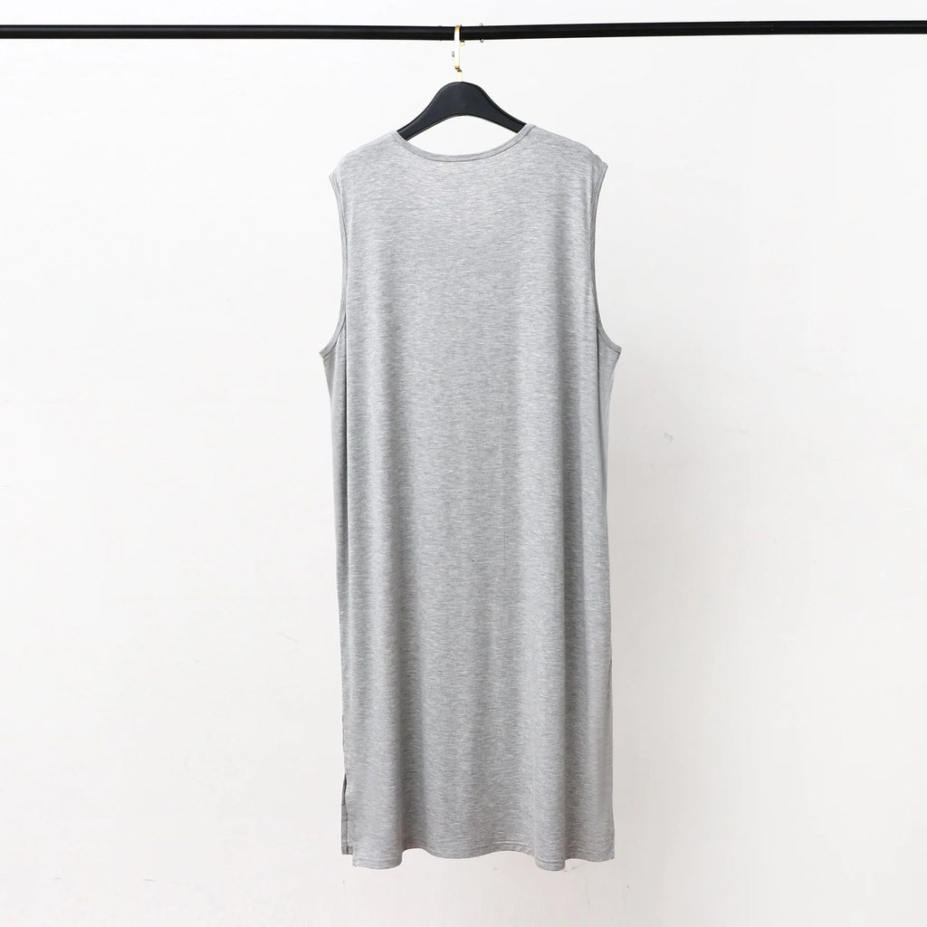Men's Sleepwear Vest Long Dress Comfortable Home Clothes Bathrobe Sexy Nightwear Spring Summer Autumn Winter Youth Pajamas ﻿