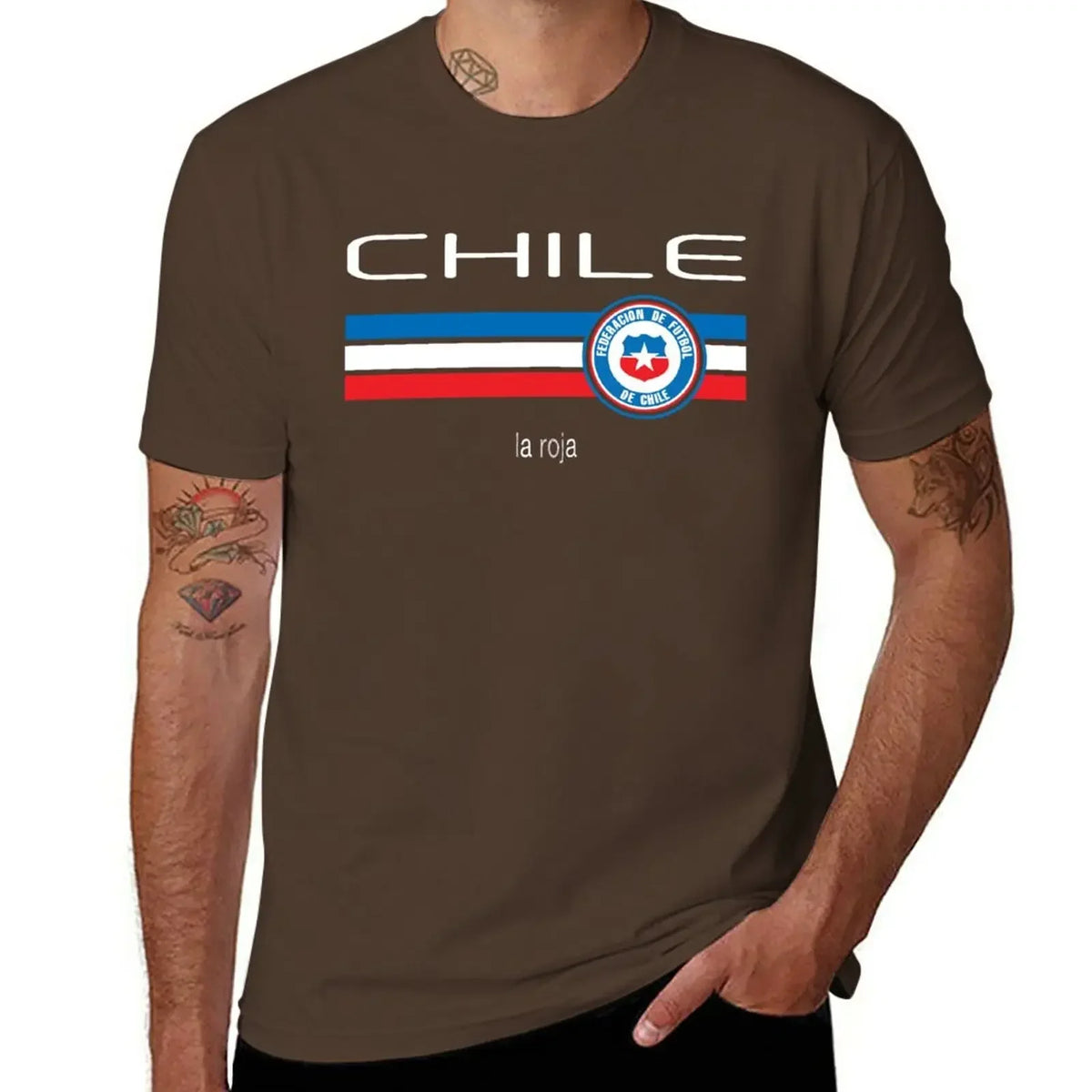T-shirt Chili football homme – Imprimé vintage en coton