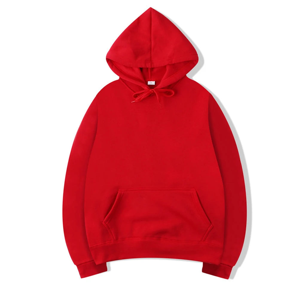 Hoodie homme à capuche – Coloris unis et coupe régulière