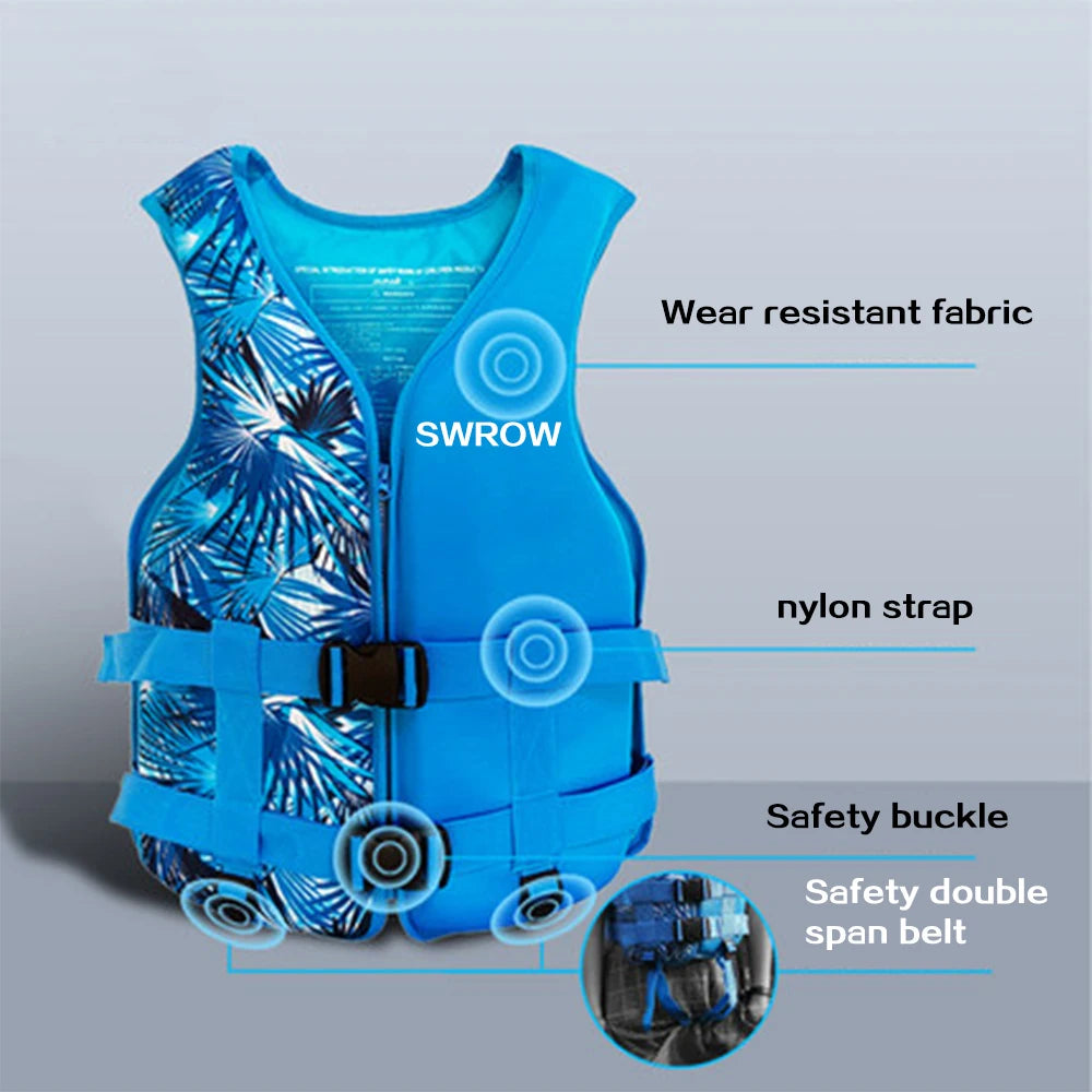 Gilet de Sauvetage Néoprène – Sport Nautique Bateau Kayak Adulte Enfant XS-2XL