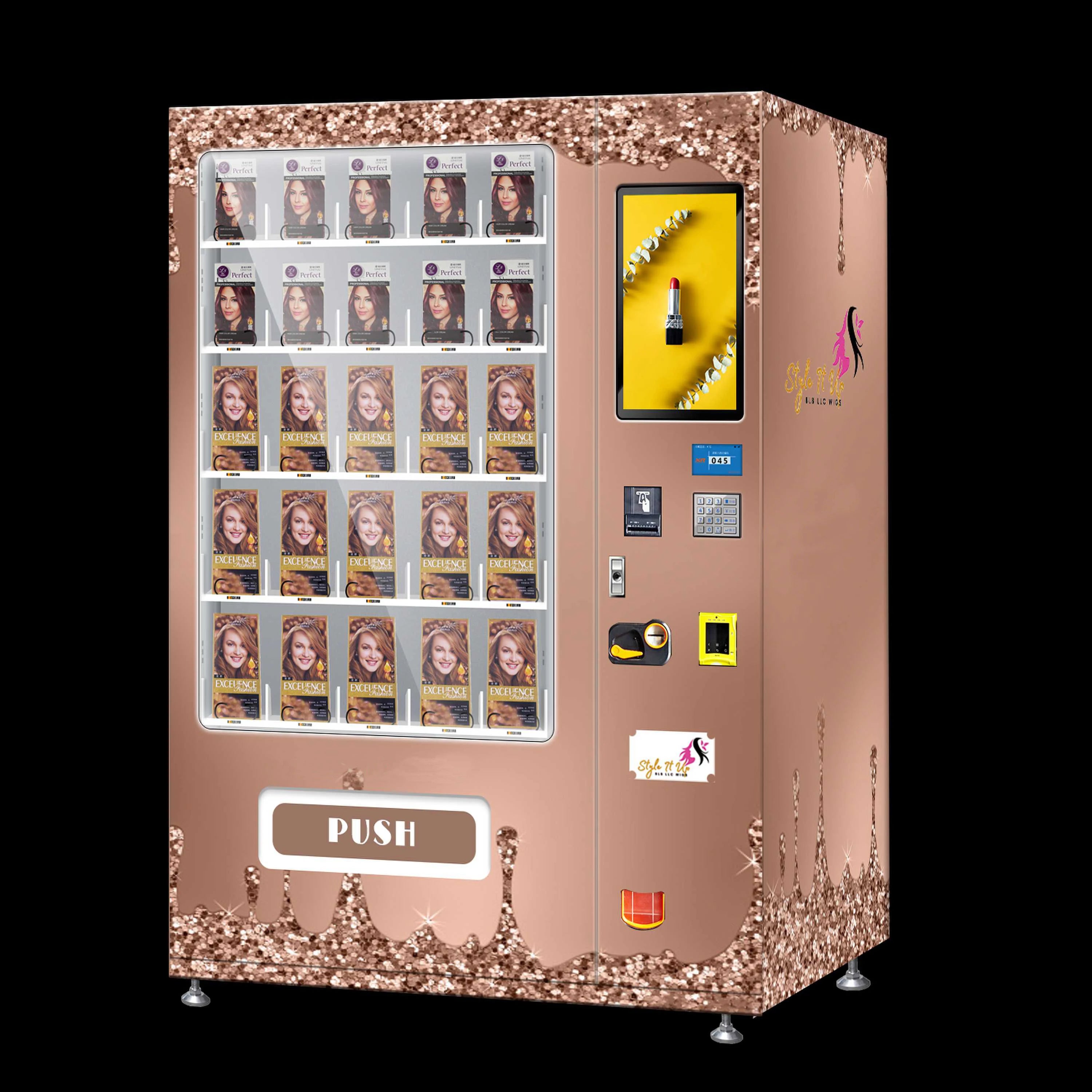 Hot-Sell in European & American Markets Eyelash & Fake Hair Vending Machine
