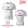 Customizable DIY T-shirts For Men And Women Personalized Logo Print Tees Summer Outdoor Breathable Quick-drying Sportswear