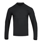 Haut homme à manches longues – Col montant demi-zippé