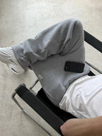 Pantalon Y2K à coupe droite – Streetwear noir ou gris