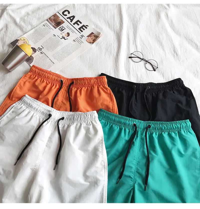 Men Summer Swim Shorts Trunks Beach Board Shorts waterproof Men's Running Sports Surffing Casual Short pants beach fitness pants