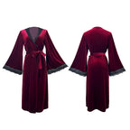 Robe de chambre femme en velours – Mi-longue et élégante